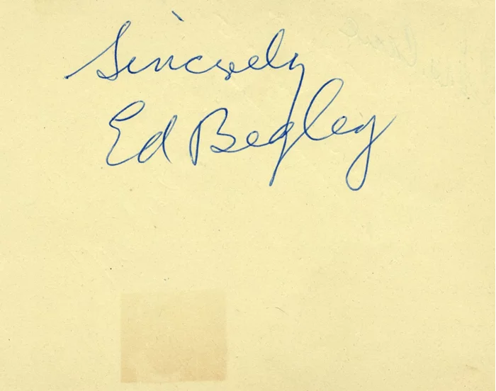 Ed Begley autograph