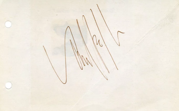 Van Heflin autograph