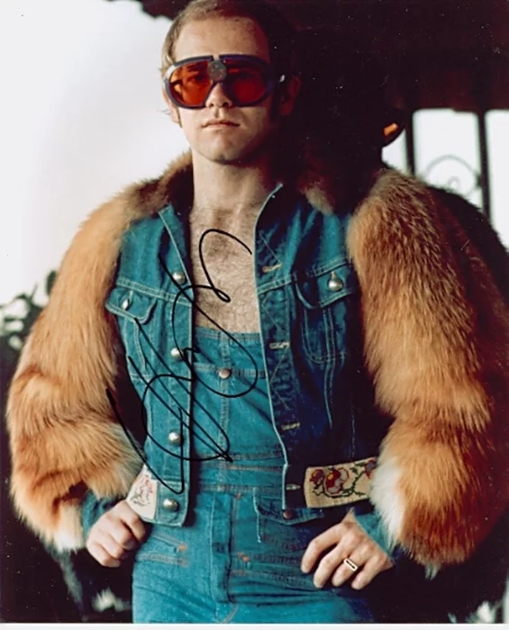 Elton John autograph