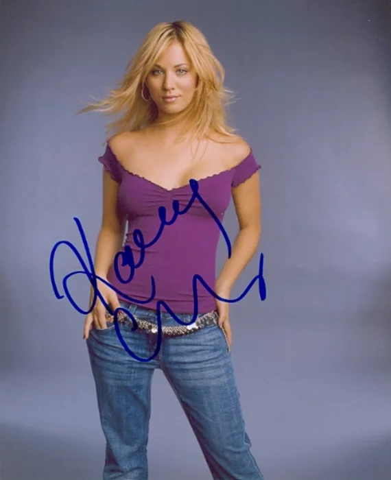 Kaley Cuoco autograph