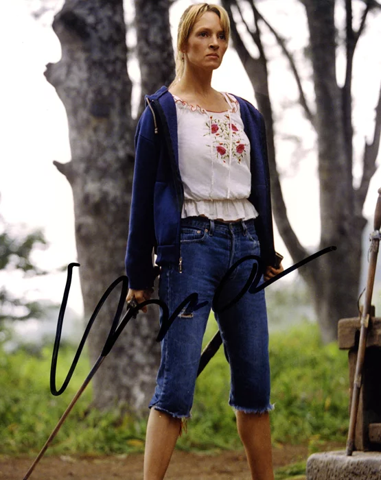 Uma Thurman autograph