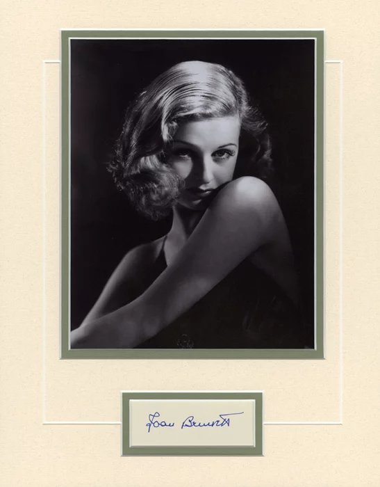 Joan Bennett autograph