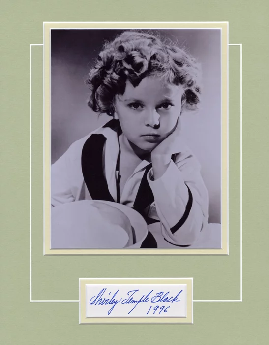 Shirley Temple autograph