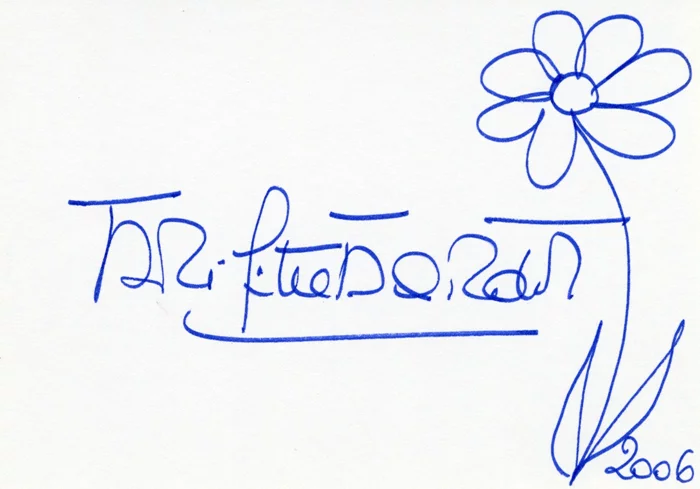 Brigitte Bardot autograph