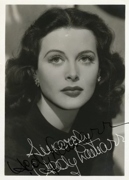 Hedy LaMarr autograph
