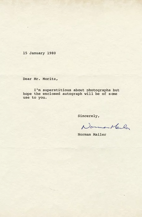 Norman Mailer autograph