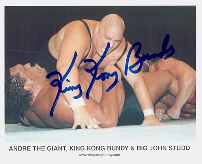 King Kong Bundy autograph