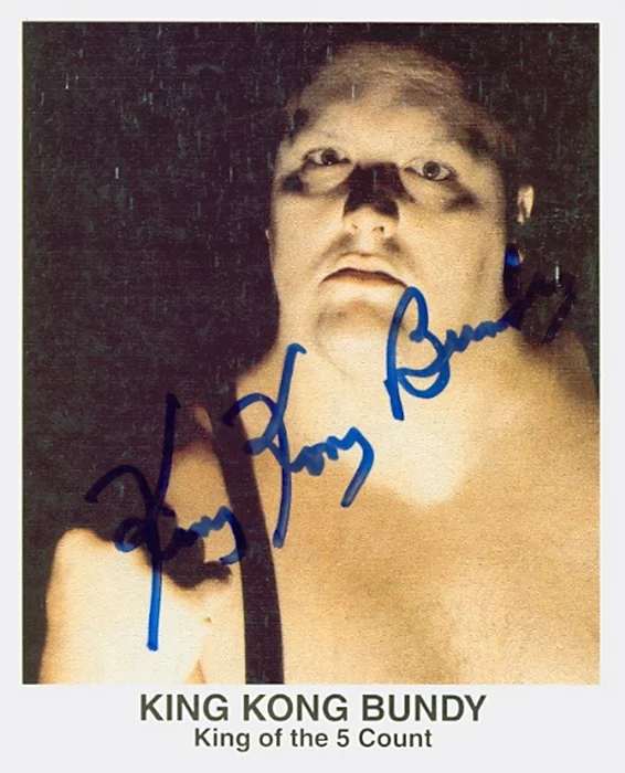 King Kong Bundy autograph