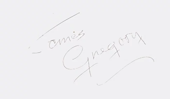 James Gregory autograph