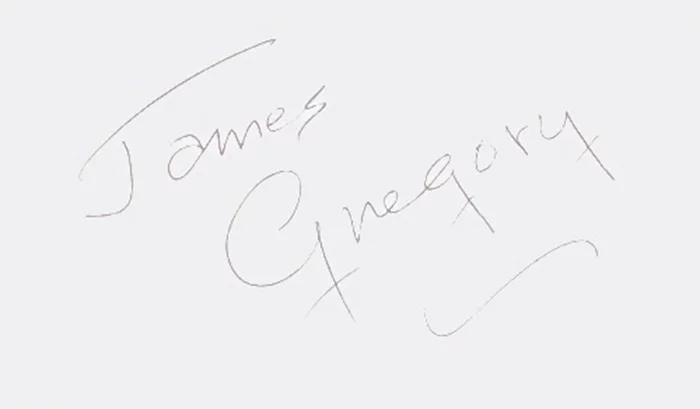James Gregory autograph