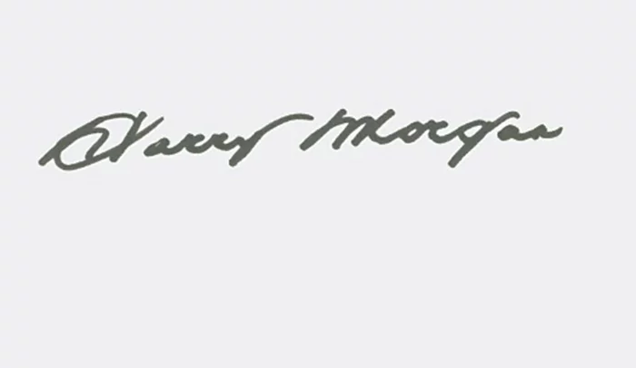 Harry Morgan autograph