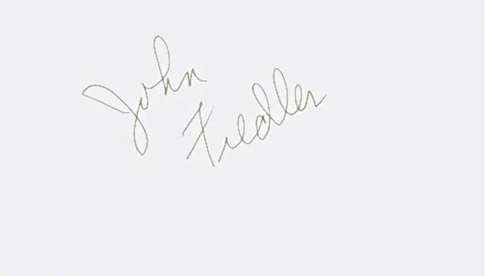 John Fiedler autograph
