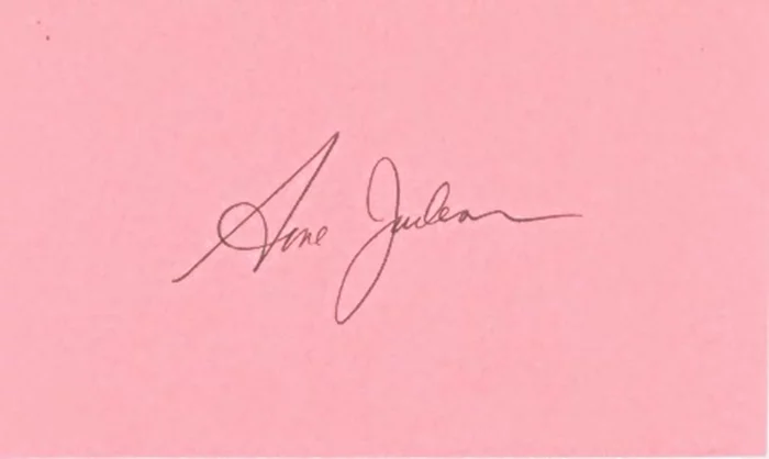 Anne Jackson autograph