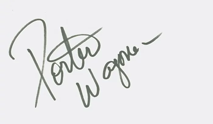 Porter Wagoner autograph
