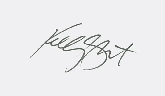 Kelly Slater autograph