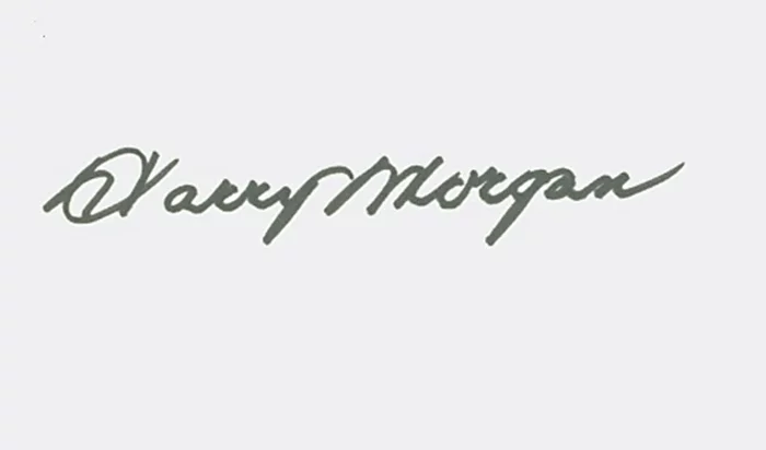 Harry Morgan autograph