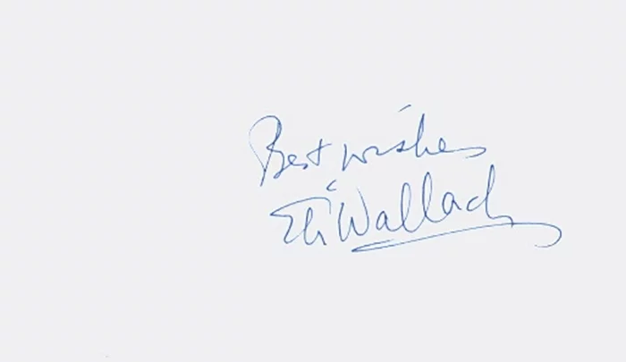 Eli Wallach autograph