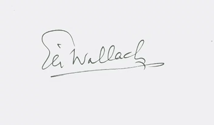 Eli Wallach autograph