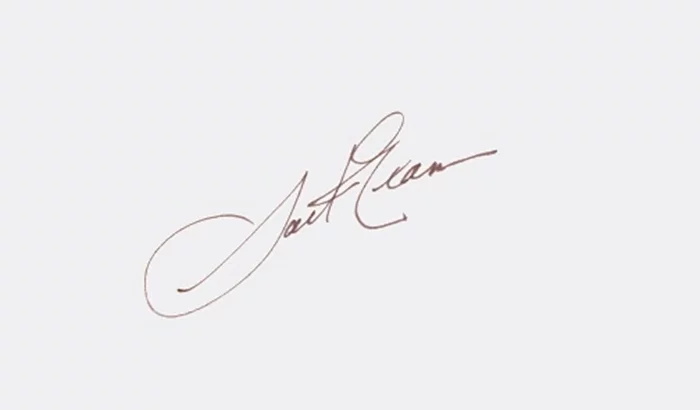 Jack Elam autograph