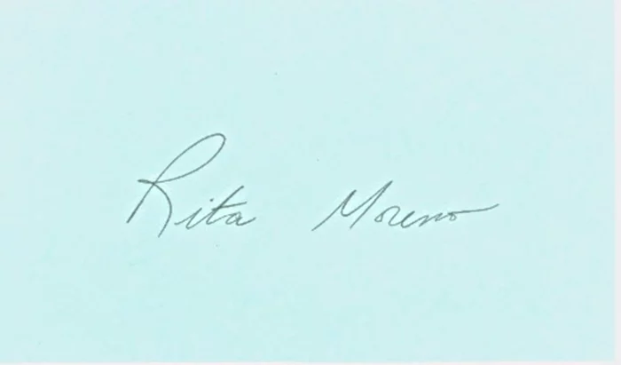 Rita Moreno autograph