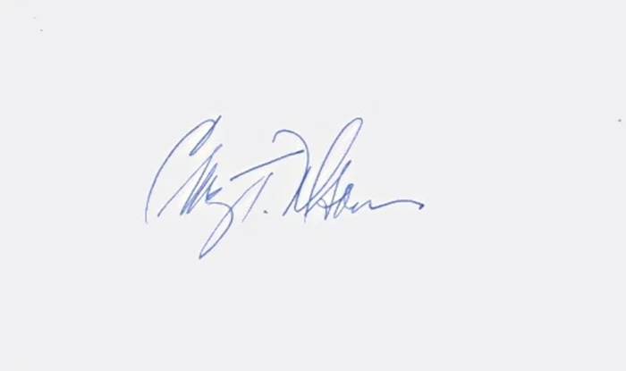 Craig T. Nelson autograph
