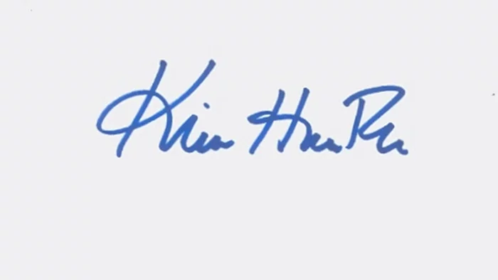 Kim Hunter autograph
