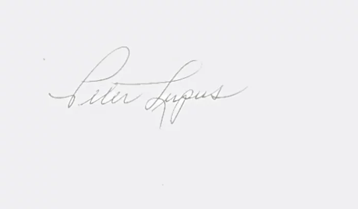 Peter Lupus autograph
