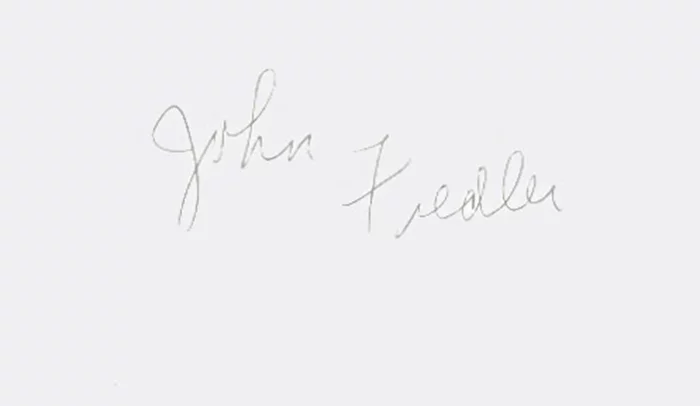 John Fiedler autograph