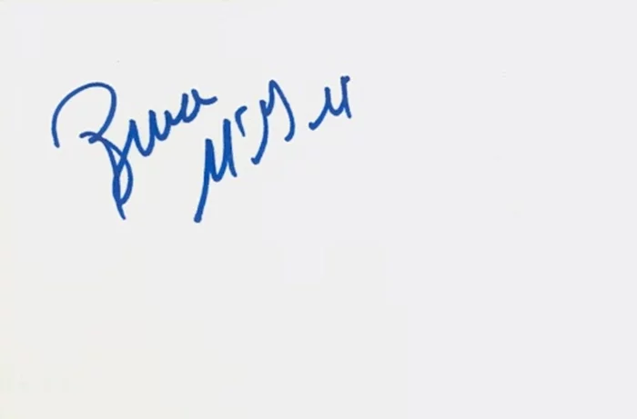 Bruce McGill autograph