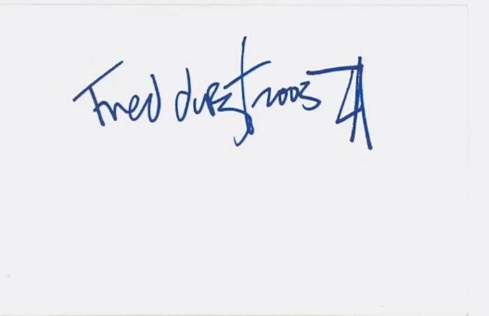 Fred Durst autograph