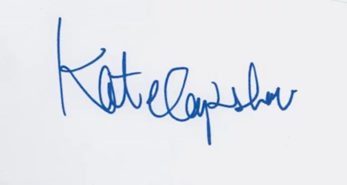 Kate Capshaw autograph