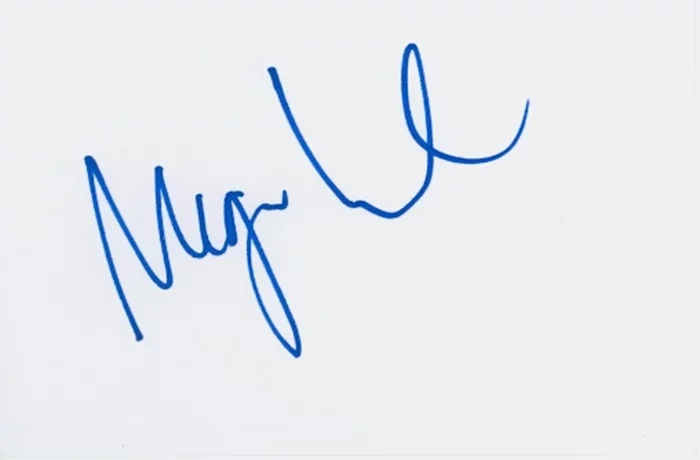 Megan Ward autograph