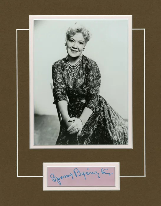 Spring Byington autograph
