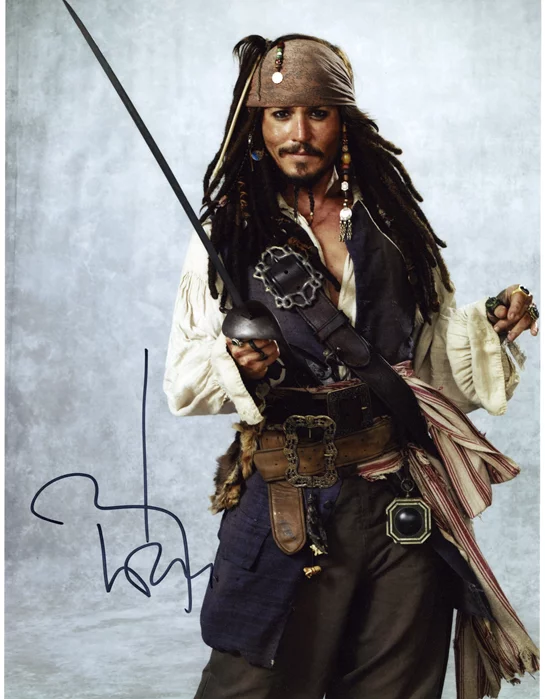 Johnny Depp autograph