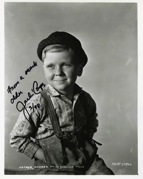 Jackie Cooper autograph