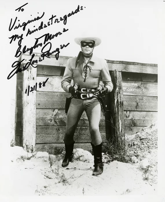 Clayton Moore autograph