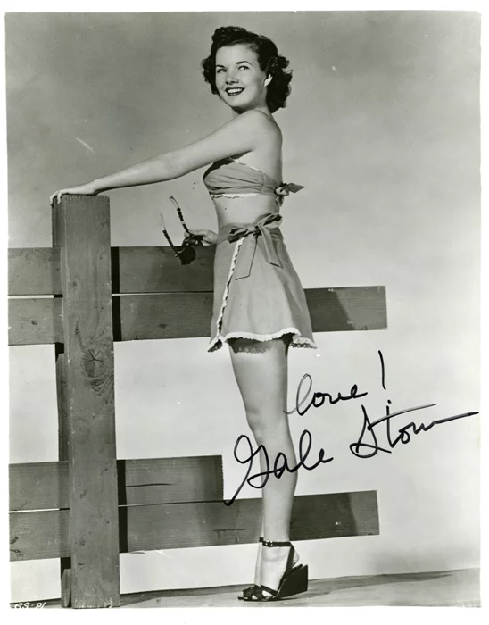 Gale Storm autograph