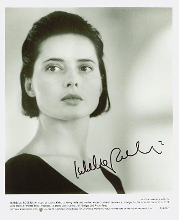 Isabella Rossellini autograph