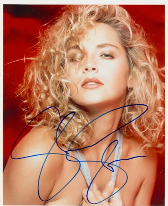 Sharon Stone autograph