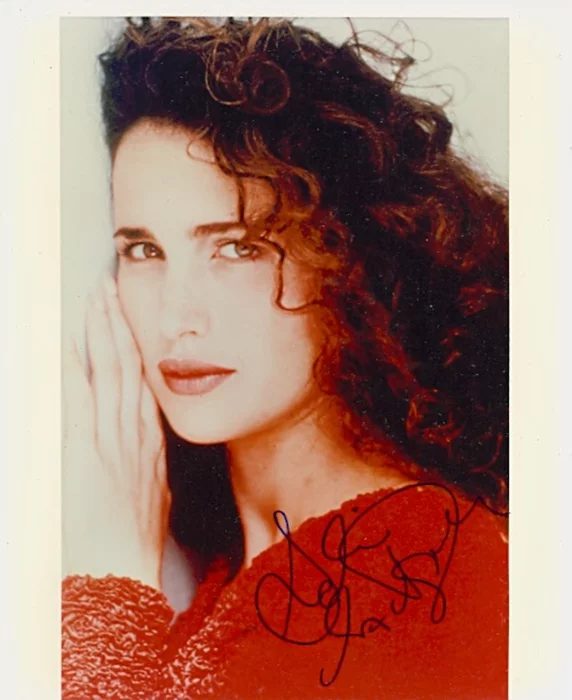 Andie MacDowell autograph