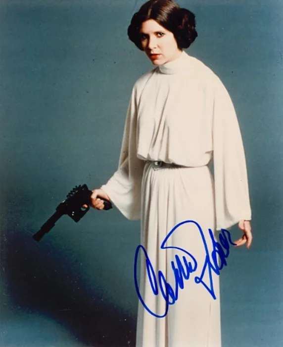 Carrie Fisher autograph