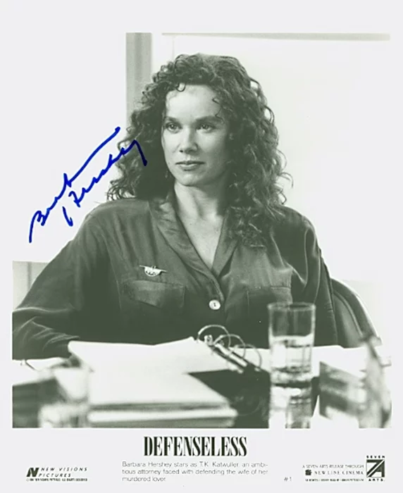 Barbara Hershey autograph