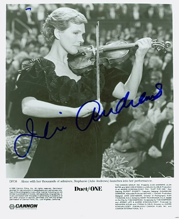 Julie Andrews autograph