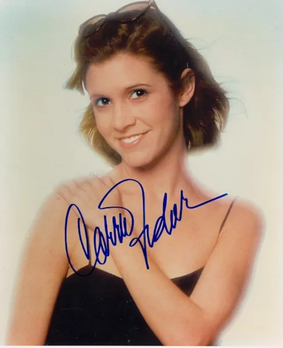 Carrie Fisher autograph