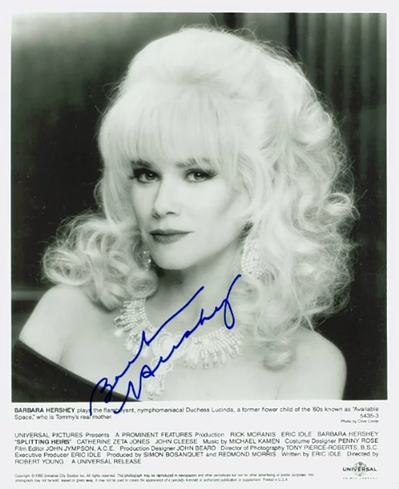 Barbara Hershey autograph