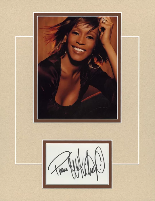 Whitney Houston autograph