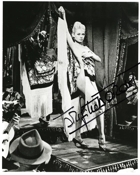 Brigitte Bardot autograph