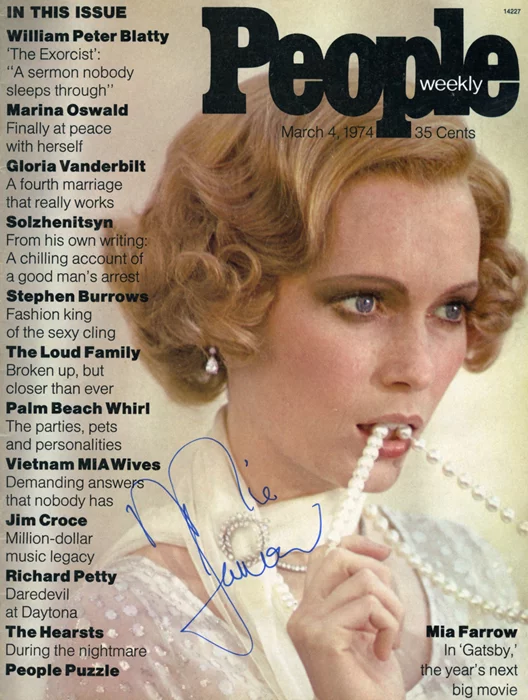 Mia Farrow autograph