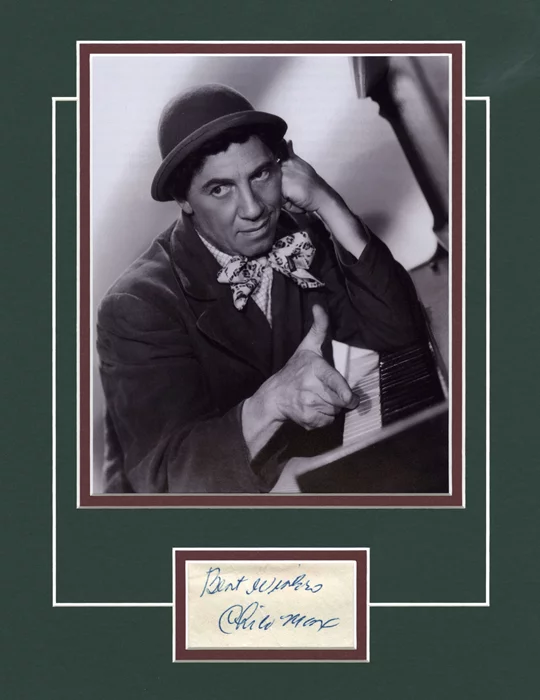 Chico Marx autograph