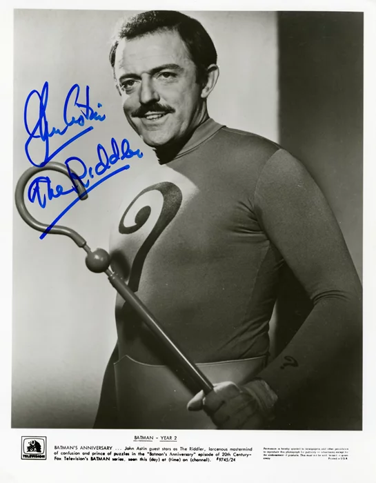 John Astin autograph